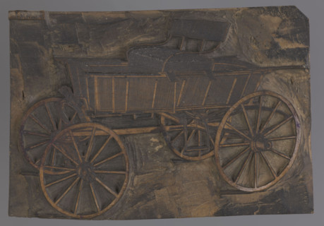 Carriage wagonette; Aleksander Maj (1883–1952), graphic artist; subject: carriages, illustrations;