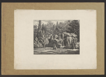 Botanical Garden in Warsaw. Chapel at the site of the cornerstone for the construction of the