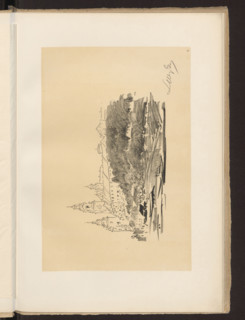 Wawel from Zwierzyniec, Wyczólkowski, Leon (1852–1936), Kraków (1915). Drawing of Wawel Castle on