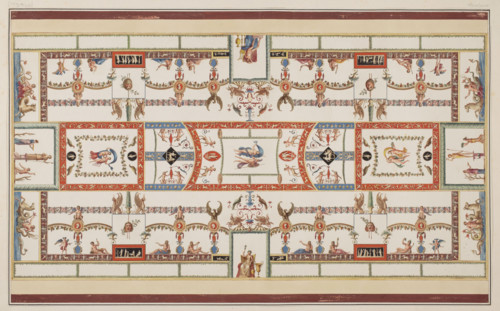 Tito's Vestigia delle Terme. Mars and Venus surprised by the gods. Quadro from the vault decoration