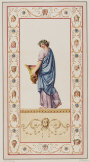 Vestigia delle Terme di Tito. Ganymede. Quadro from the wall decoration in room 15, Carlone, Marco