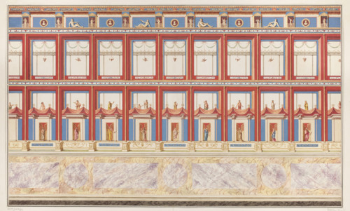 Vestigia delle Terme di Tito. Vault decoration in gallery 14, Carlone, Marco (1742-1796), graphic
