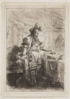 Le Magicien, Le Prince, Jean-Baptiste (1734–1781), graphic artist. Title: 'Le Magicien'. Engraving
