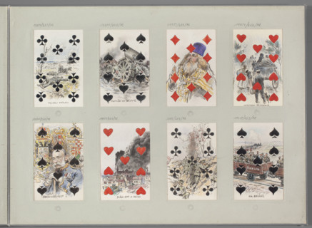 Eight of Spades - Franz Joseph I, Emperor of Austria, King of Hungary; depiction by Tanski, Czeslaw