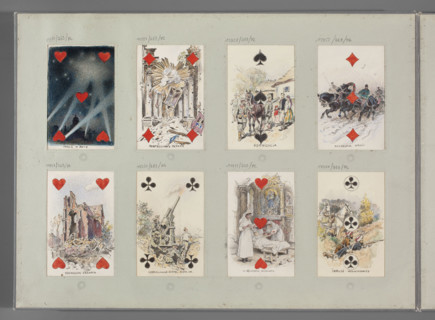 Four of Diamonds - Destroyed Altar, Tanski, Czeslaw (1862-1942), illustrator; World War I