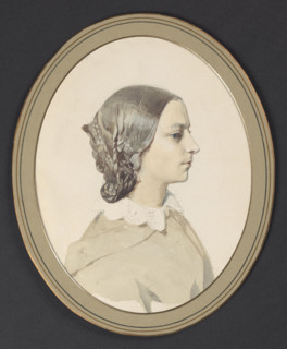 Portrait of a Lady, Gerson, Wojciech (1831–1901), painter; female portrait; ca. 1895; watercolor