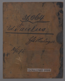 Portrait of Eduard Paulus, author; Krukowa, Magdalena; iconography; male portraits; art historians;