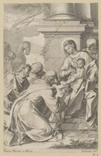 Adoration of the Magi; Sandrart, Jakob von (1630–1708), publisher; Maratti, Carlo (1625–1713),