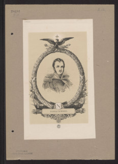 Bust of Prince Józef Poniatowski, graphic artist; subject: Poniatowski, Józef Antoni (1763–1813) in