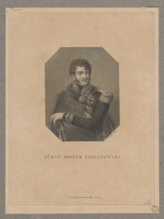 Portrait of Prince Józef Poniatowski; artist: Friedrich Wilhelm Bollinger (1777–1825), graphic