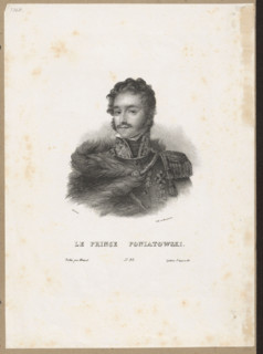 Portrait of Prince Józef Poniatowski; publisher: Blaisot, Antoine Barru (1794–1876); draughtsmen: