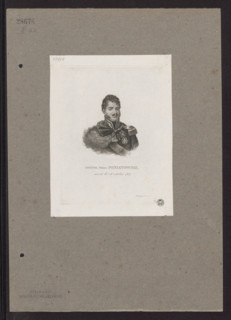Portrait of Prince Józef Poniatowski; graphic print; subject: Poniatowski, Józef Antoni
