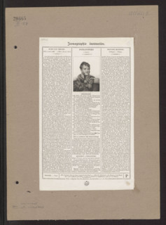 Portrait of Prince Józef Poniatowski with a biography; painter/graphic artist Jean-Alexandre Allais