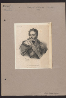 Portrait of Prince Józef Poniatowski; Antoine Maurin (1793–1860), graphic artist; subject: Józef