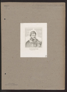 Portrait of Prince Józef Poniatowski; artists: Antoni Oleszczynski (1794–1879) and Fabian Sarnecki