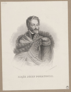 Portrait of Prince Józef Poniatowski; lithograph by Adam Dzwonkowski (Warsaw; lithographic