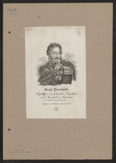Portrait of Prince Józef Poniatowski, graphic artist; Józef Antoni Poniatowski (1763–1813);