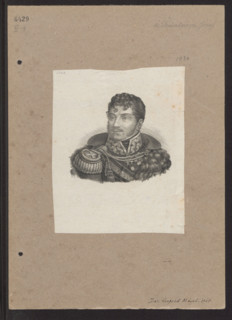 Portrait of Prince Józef Poniatowski; lithograph by Józef Kosminski (Warsaw; lithographic workshop;