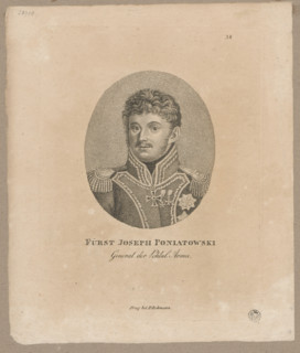 Portrait of Prince Józef Poniatowski; graphic print; graphic artist Bohmann, Peter (fl.