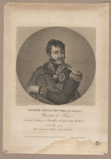 Portrait of Prince Józef Poniatowski; artists/publishers: Justine Lesuire (fl. ca. 1810), Bourdain