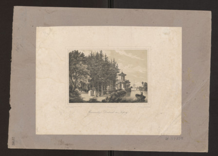Monument erected to Prince Józef Poniatowski in Leipzig, Arldt, Carl Wilhelm (1809-1868), graphic