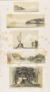 1) Luzel near Guara, up the Xingu River, December 2, 1842; 2) Ponta de Page near Guara, up the