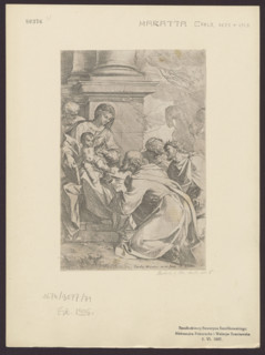 Adoration of the Magi; Carlo Maratti (1625–1713), graphic artist; iconography: Adoration of the