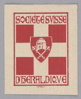 Société Suisse d'Heraldique; Lorenz Max (1863–1939), graphic artist; Dominik Witke-Jezewski