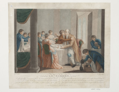 Le pardon, from the series The Story of the Prodigal Son; Duthé, J. (1788–1869); Augustin Legrand