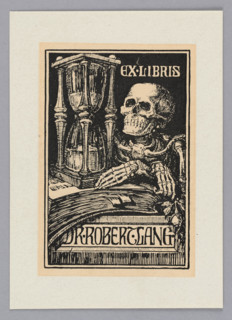 Ex libris Dr. Robert Lang; Dammköhler, Philipp (1871–1924), graphic artist; Witke-Jezewski, Dominik