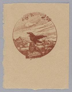 Ex libris Alberto Grosso; Alberto Grosso (1860–1928), graphic artist; bookplate (own bookplate),