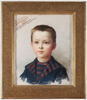 Portrait of Leon Tavernier, Bilinska-Bohdanowiczowa, Anna (1854–1893), portrait of a boy, 1889,