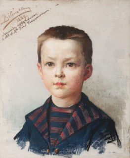 Portrait of Leon Tavernier; Bilinska-Bohdanowiczowa, Anna (1854–1893); portrait of a boy/child;