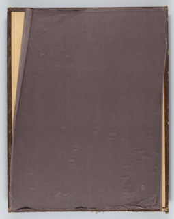 Leather binding of the portfolio 'Impressions from Pomerania' with a dedication to Ignacy Jan