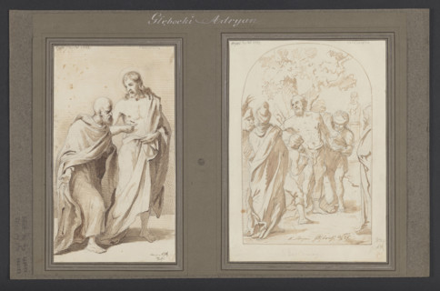 Doubting Thomas, Glebocki, Adrian (1833-1905), illustrator; Polish drawing; Thomas the Apostle (St
