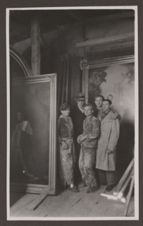 Vilnius. 'Restoration of Cathedral Paintings - J. Hoppen with Assistants', photographer: Zdanowscy,