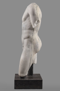 Torso of a Man in the Type of Apollo Omphalos, Roman workshop, restitution, Apollo (mythology),