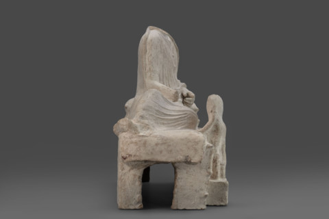 Depiction of a deceased person on a keline and a servant, author, Scen.Gal.Klass., Cyprus - partage