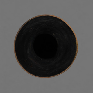 Red-figure pelike, Attic workshop, pelike (vessel), antique vessel, pink clay. Slightly matte black