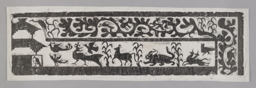 Mythical animals; graphic artist Witold Jablonski (1901–1957); Chinese art; Chinese Han dynasty