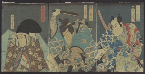 Actor Ichimura Kakitsu IV as Hori no Ranmaru ??????(???)????; Toyohara Kunichika (1835–1900),