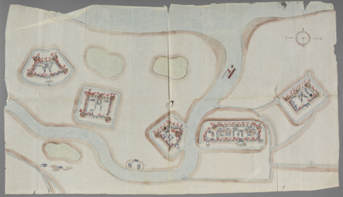 Fortification plan; graphic artist; Chinese art; Chinese; maps; fortifications (architectural);