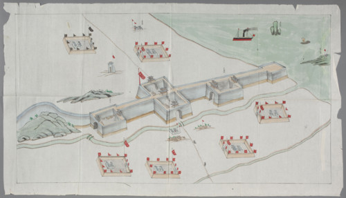 Fortification plan; graphic artist; Chinese art; Chinese; maps; early 20th century; graphic print;