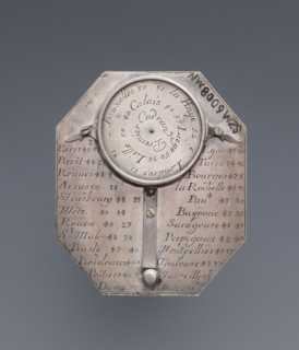Pocket sundial with compass, Butterfield, Michael (1635-1724); octagonal astronomical measuring