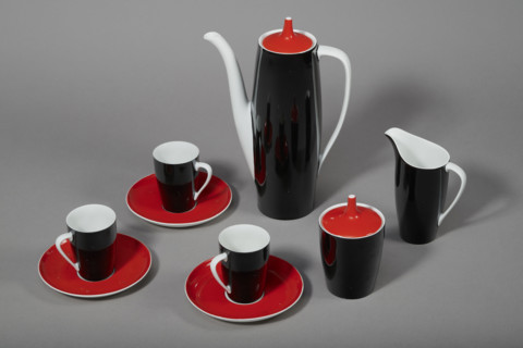 'Goplana' coffee set, Cmielów SA Porcelain and Ceramic Products Factory (1920–1939; 1946–1951),