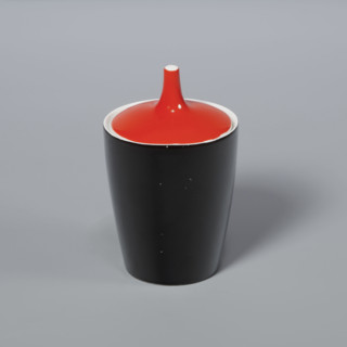 Sugar bowl from the 'Goplana' coffee set; Cmielów SA Porcelain and Ceramic Products Factory
