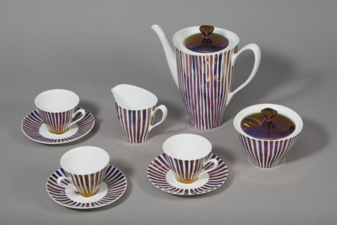 'Carry' coffee set, Cmielów SA Porcelain and Ceramic Products Factory (1920–1939; 1946–1951),