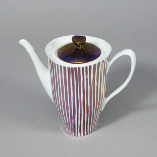 Coffee pot from the 'Carry' set; Cmielów SA Porcelain and Ceramic Products Factory (1920–1939;