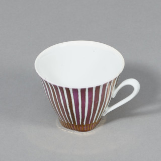 Cup and saucer from the 'Carry' coffee set, Cmielów SA Porcelain and Ceramic Products Factory,