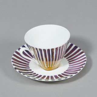 Cup and saucer from the 'Carry' coffee set, designed by Wincenty Potacki (1904–2001), manufactured